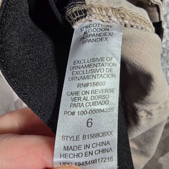 Democracy Jeans Womens 6 Brown Camo Skinny Ankle Ab Technology Stretch - Picture 6 of 14